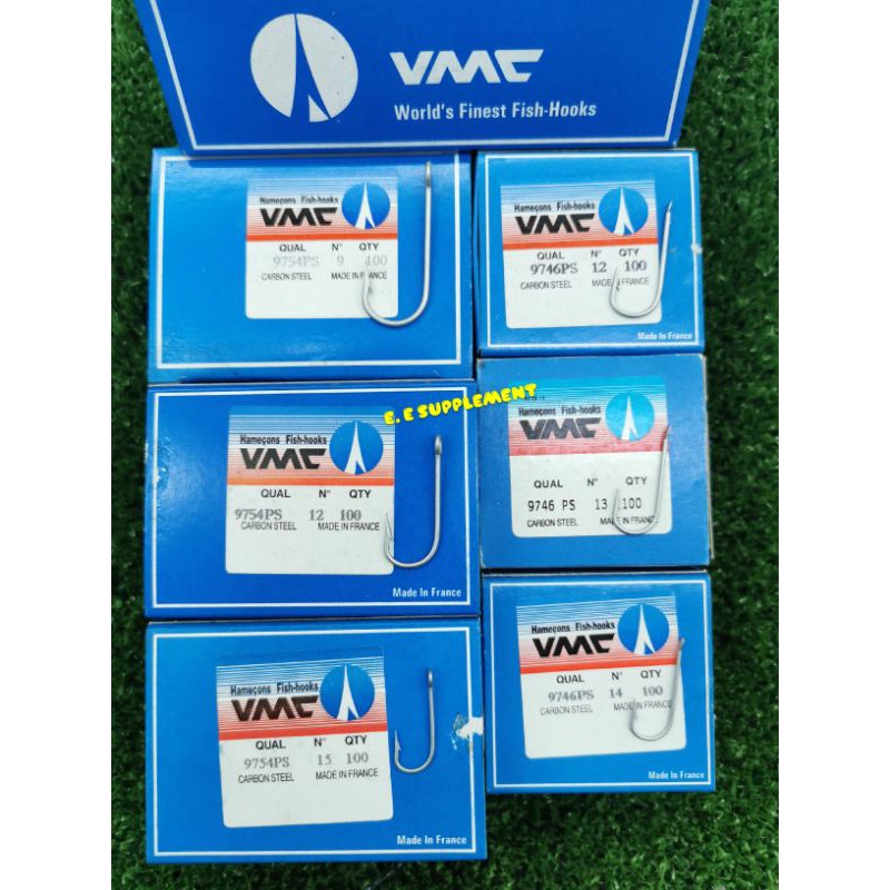 VMC FISHING HOOK VMC 9754 PS & VMC 9746PS CARBON STEEL MATA PANCING ( MADE  IN FRANCE )