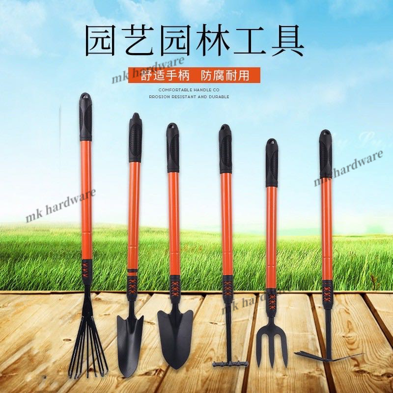 Anton Garden tools telescopic five claw/double hoe/big spade/straw ba ...