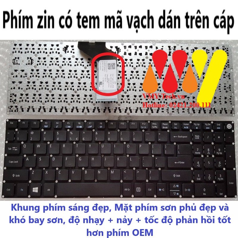 Laptop Keyboard Acer Aspire E5-573 E5-573G E5-573T E5-573TG E5-575 E5 ...