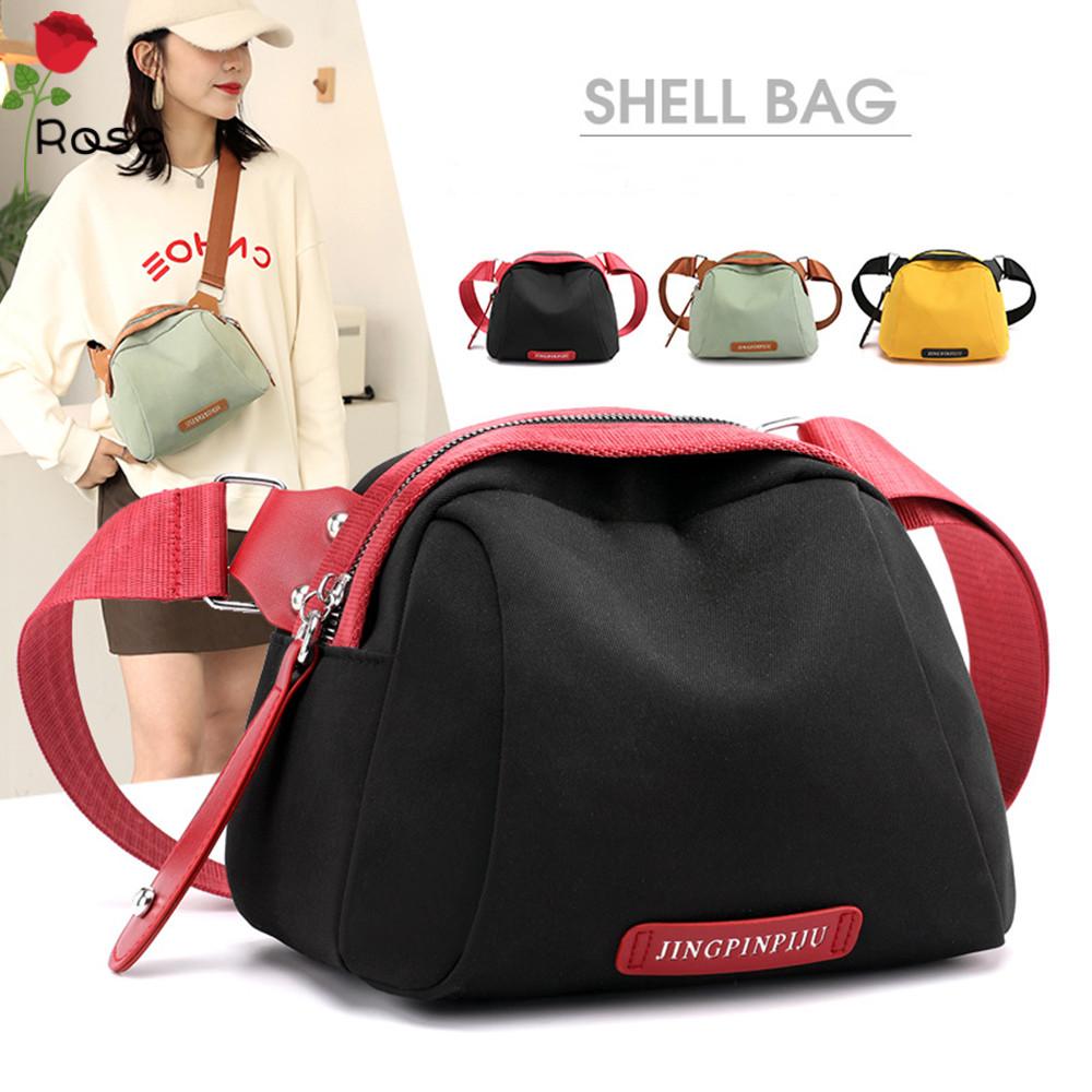 ROSE Small Shoulder Bag Outdoor Oxford Pouches Women Shell Canvas Fashion Large Capacity Crossbody/Multicolor
