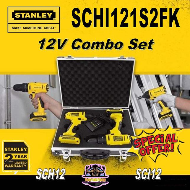 STANLEY COMBO KIT SCHI121S2FK ONE DRILL AND 1 IMPACT DRIVER COMBO SET 2 DRILLS Shopee Singapore