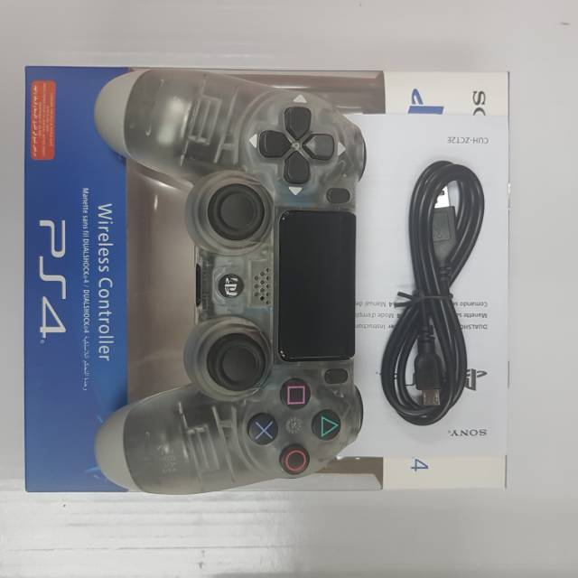 STICK PS4/STICK PS4 ORIGINAL FACTORY DUALSHOCK LED TRANSP WHITE ...