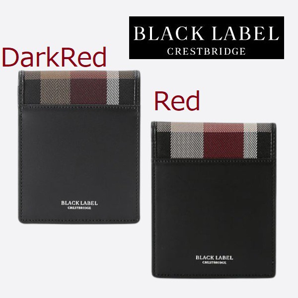 BLACK LABEL CRESTBRIDGE Check purse Coin purse Card case Very popular in  Japan!