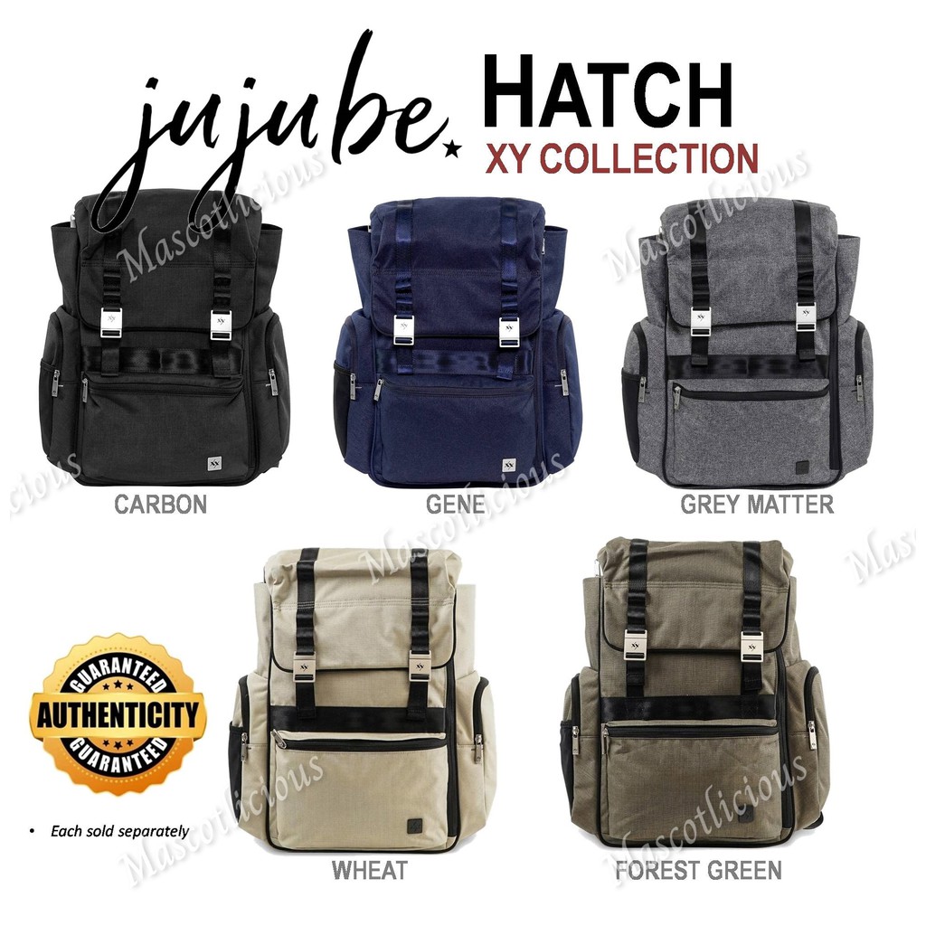 AUTHENTIC Jujube Ju Ju Be Hatch XY Collection Colours Grey Matter Wheat Gene Shopee Singapore