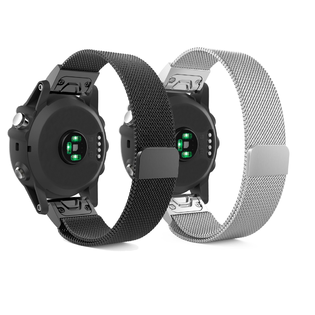 Quick Release Band Easy Fit Milanese Loop Strap for Garmin Fenix 5 Plus ...