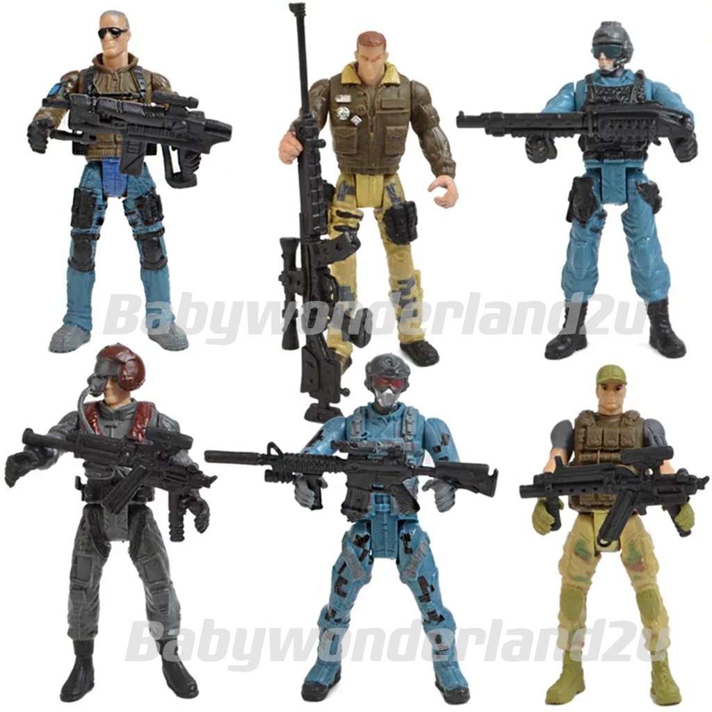 Military Plastic Toy Soldiers Army Men Figures Accessory Model Shopee