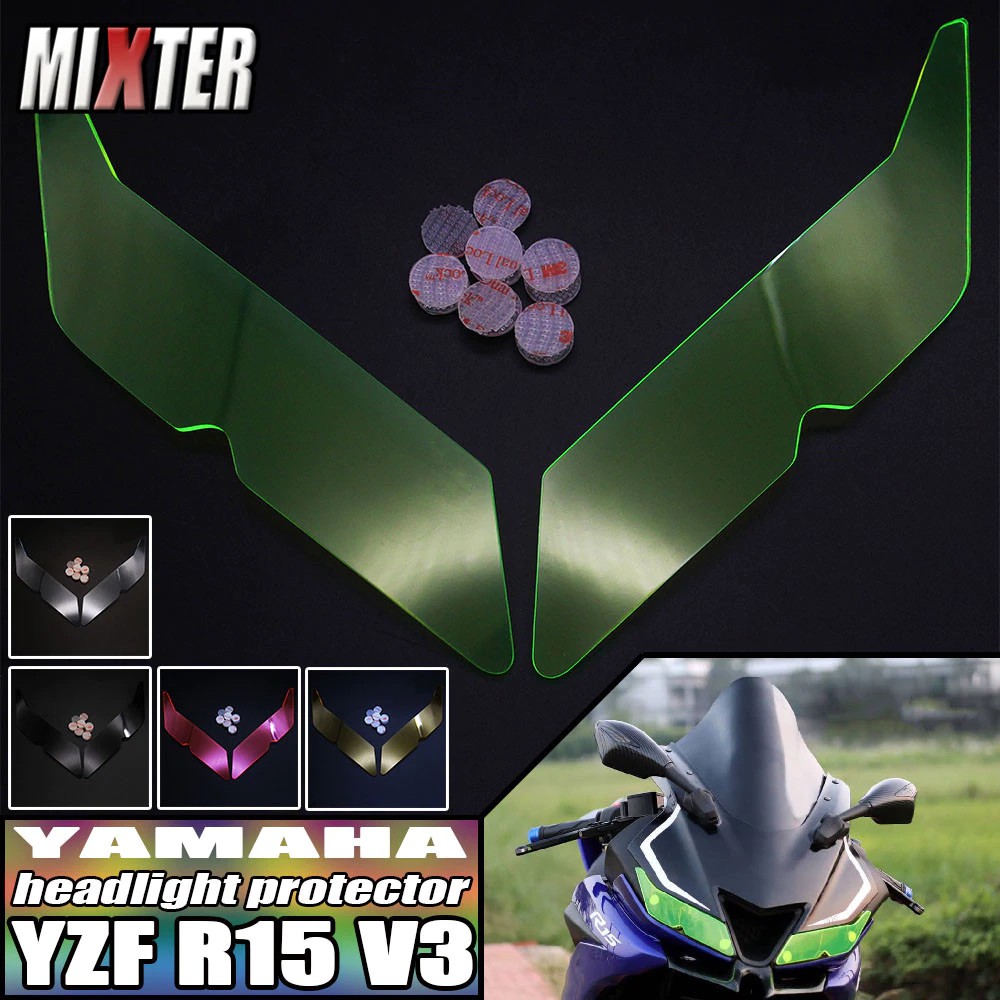 Qwtdaya Motorcycle Headlight Cover Protective Screen Protective Cover