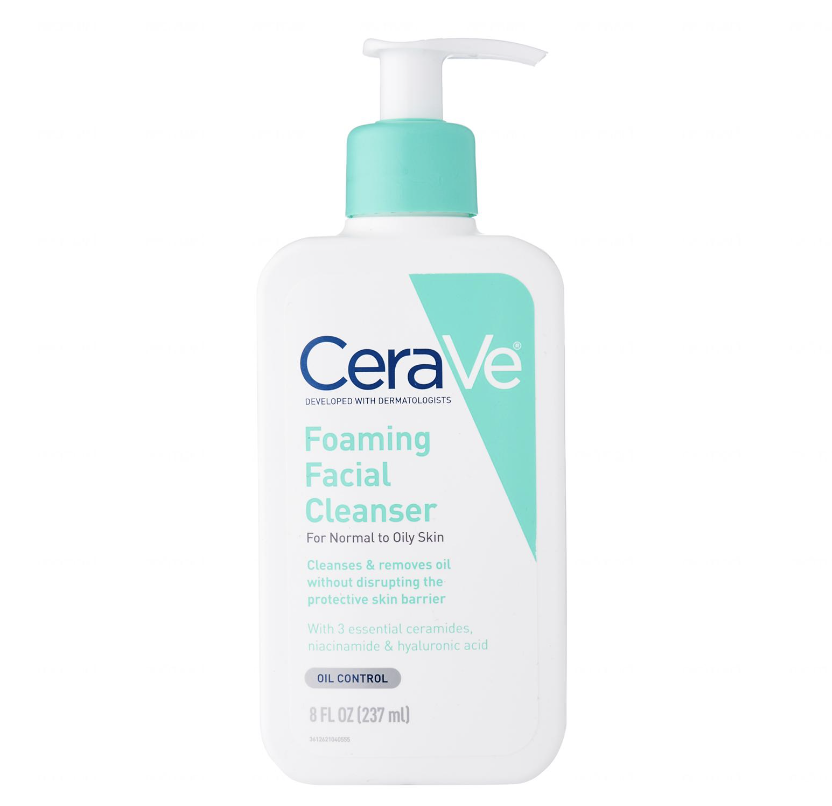 CeraVe Foaming Face Cleanser for Normal to Oily Skin with Ceramides