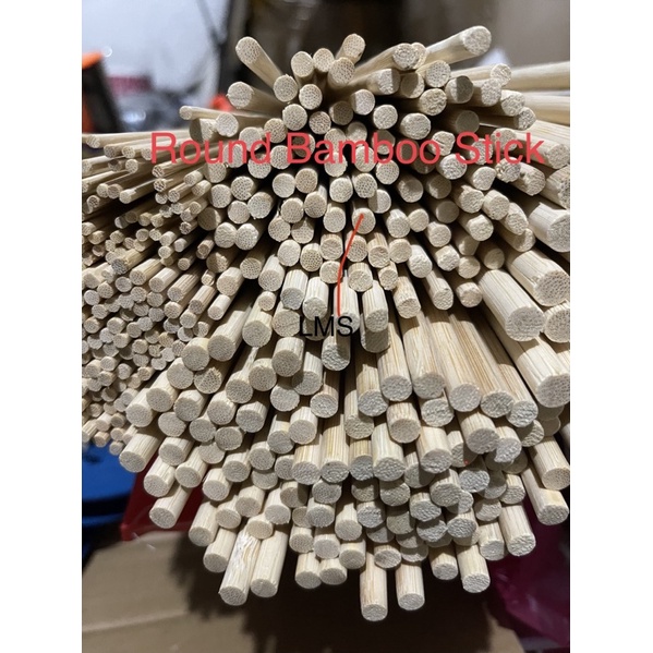 Round Bamboo Sticks Diameter 2.4mm/3.5mm/5mm/6mm/8mm Length 80cm ...