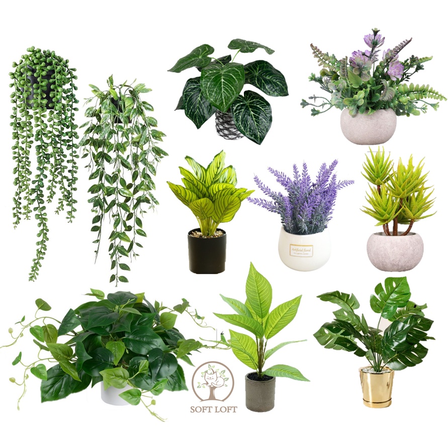 Small Potted Artificial Table Plants, Mini Fake Rosemary Plant Faux