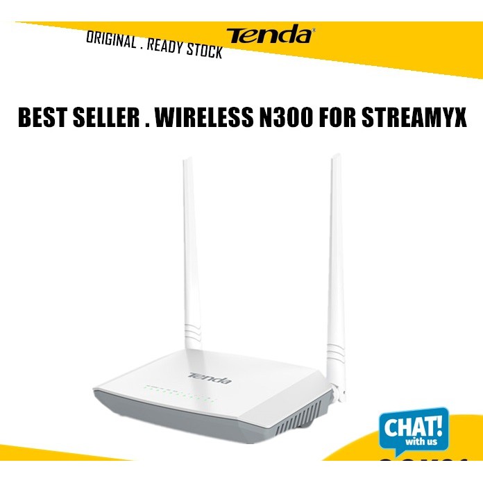 TENDA D301 v2 Wireless N300 Wi-Fi ADSL2+ Modem WiFi Streamyx Router ...