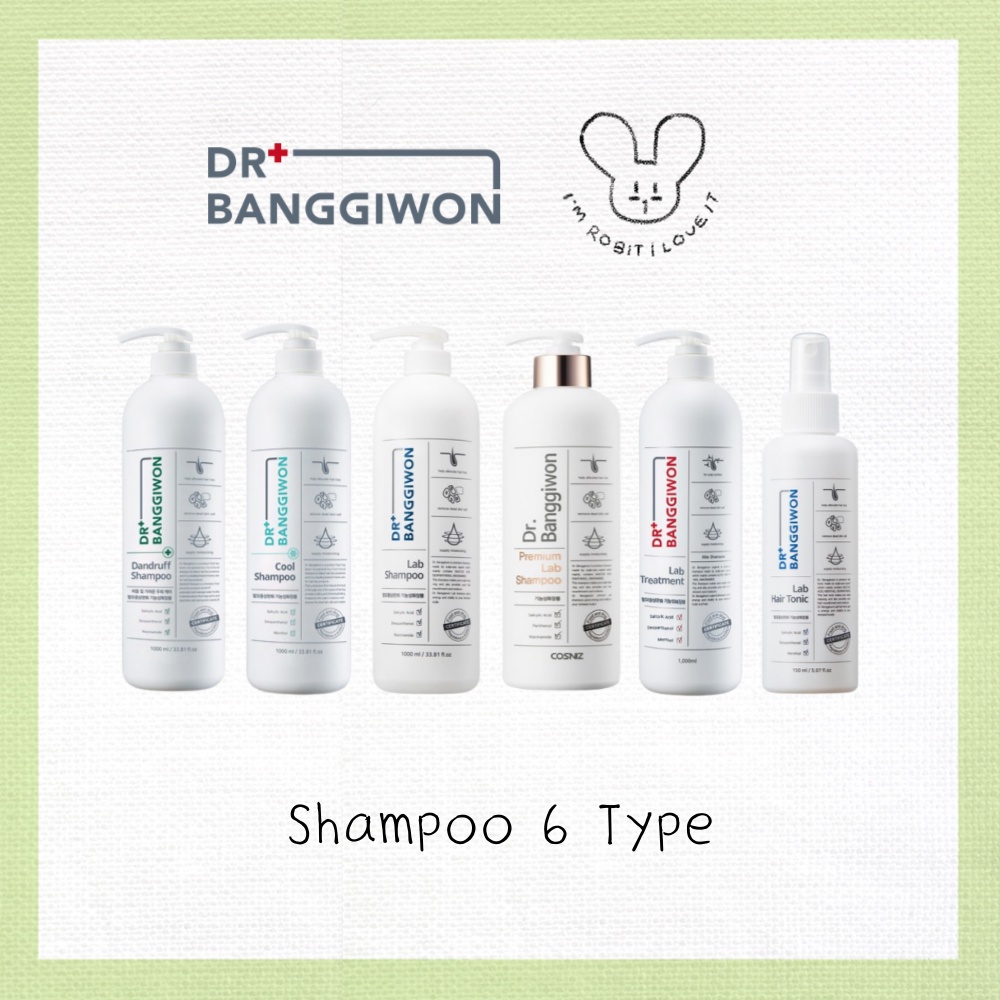[DR.BANGGIWON] Shampoo 6 types hair loss tonic / lab shampoo / cool