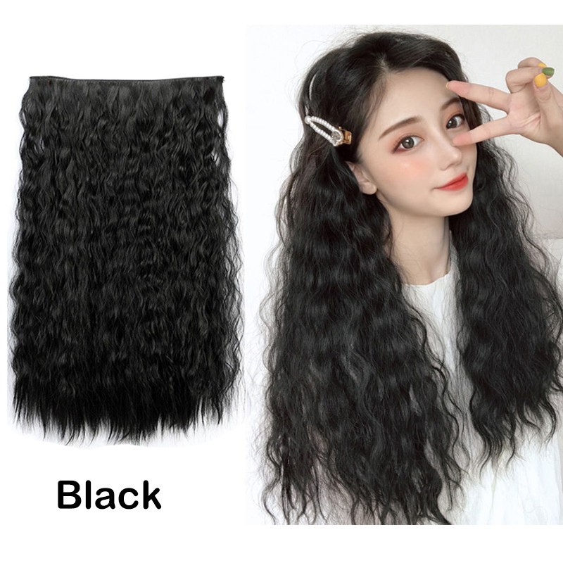 Long Kinky Curly Hair High Temperature Synthetic Corn Wave Hair