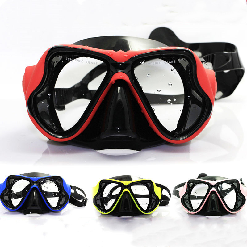 Diving Goggles Professional Tempered Glass Snorkel Mask HD Anti-Fog ...