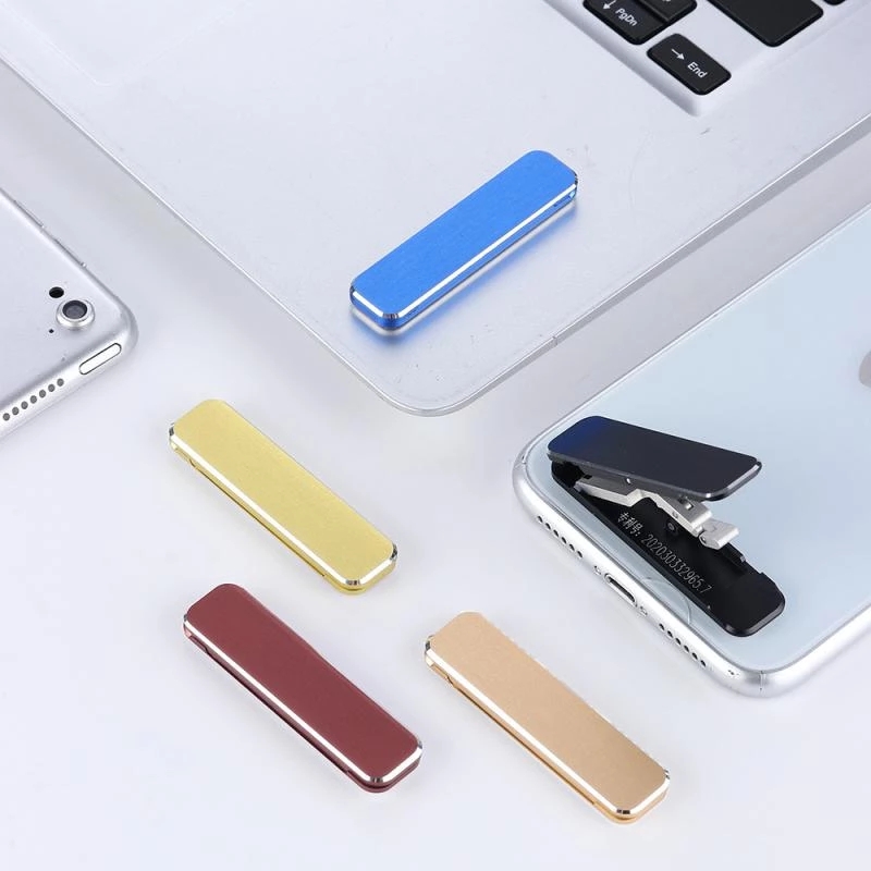Universal Aluminum Alloy  Desktop Phone Holder / Mini Portable Folding iPhone Stand