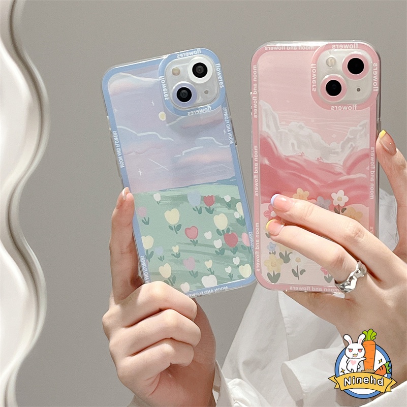 Xiaomi Redmi Note 11 11s 10s 10 9 8 Pro Redmi 10A 10C 10 9 9A 9C 9T Mi 11 Lite 11T Pro Poco F3 X3 NFC Pro Oil Flower Painting Phone Case Fresh Style All-inclusive Soft Phone Cover