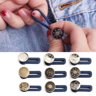 5/1Set Adjustable Jean Button Pins Detachable Metal Pants Snap Fastener  Buttons Instant for Tighten Waist Jeans No Sewing Button - AliExpress