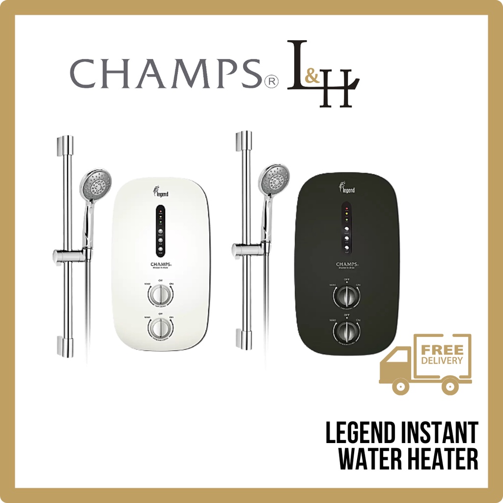 CHAMPS Legend Instant Water Heater Hand Shower, Available in Matt