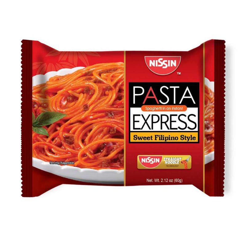 NISSIN PASTA EXPRESS ASSORTED Sweet Filipino Style SPAGHETTI 60