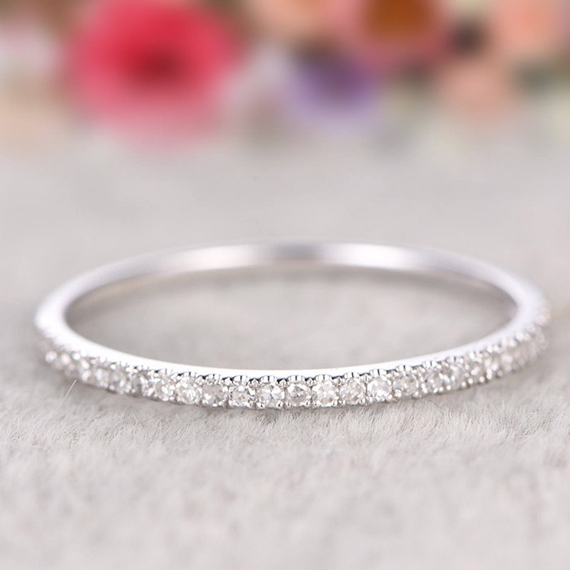 Aifei Jewellery Women Ring Mosaic Diamond 925 Sterling Silver R556