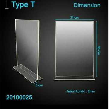 Acrylic Acrylic Tend Card A4 Brochure Holder Table | Shopee Singapore
