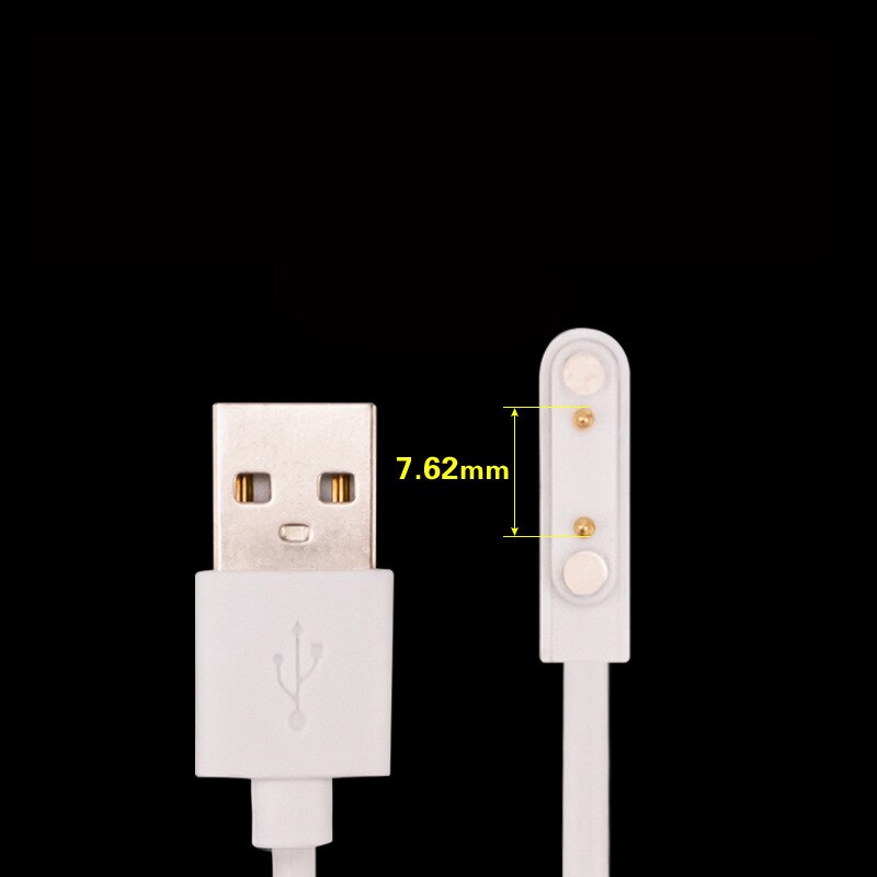 Universal Smart Watch Charger Magnetic Charging Cable 2 Pin 4 Pins USB Charging Cable for xiaomi Q12 7.62mm 2.84mm 4mm