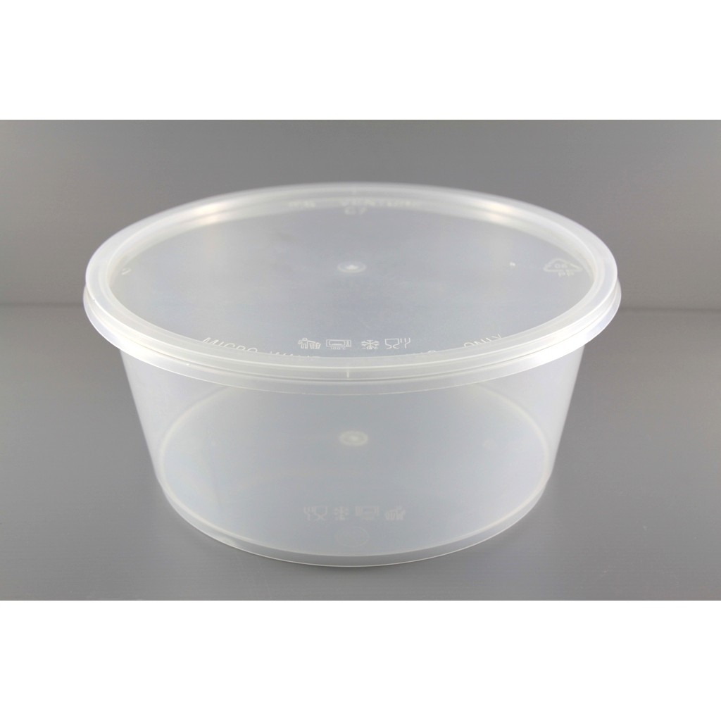 Food Packaging For MS Round Plastic Containers from 700ml - 3000ml ...