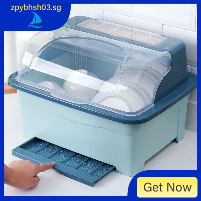 Kitchen Storage Rack Tableware Storage Box Dish Draining Rack Household ...