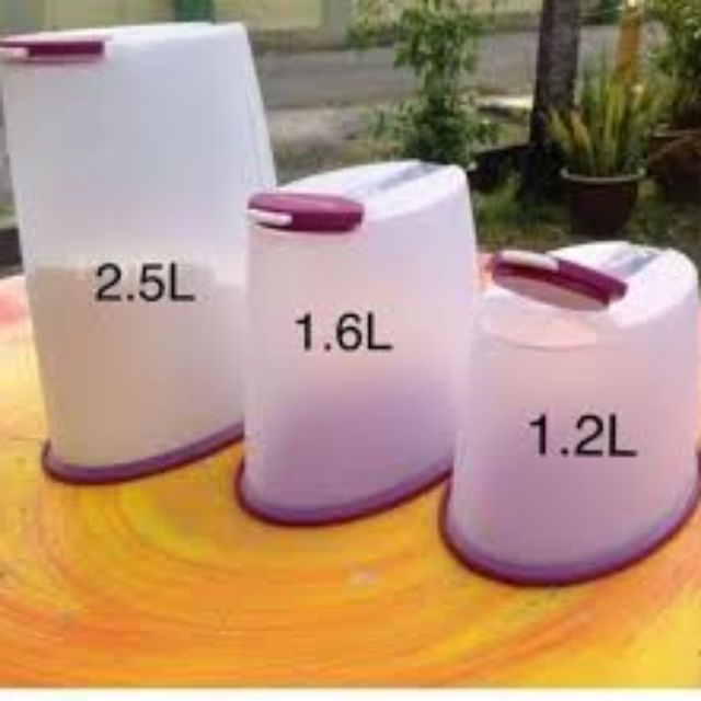 Tupperware Level Multi Purpose Dispenser 2.5L/ 1.6L/ 1.2L (Dry Food ...