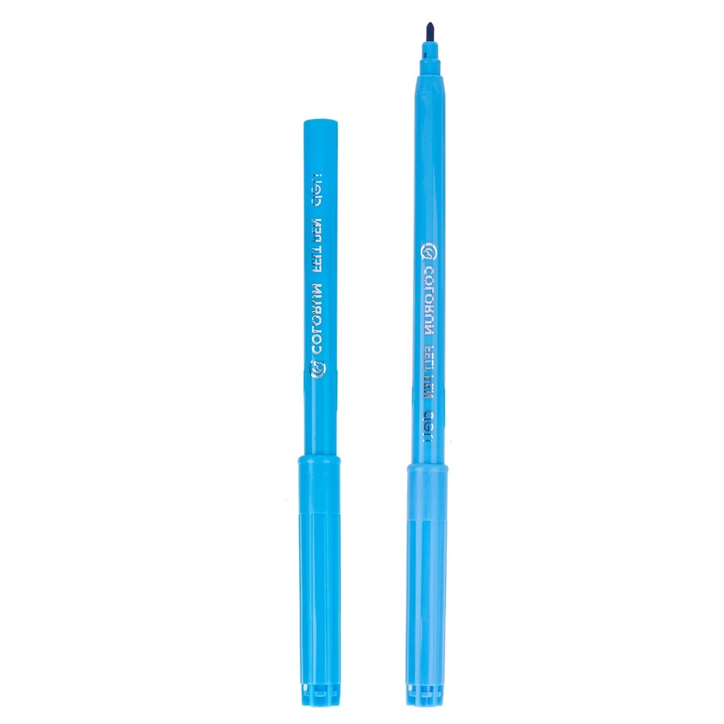 Deli Spidol Warna - Felt Pen dapat dicuci 1.0mm 12 Warna EC10003 - Gambar 4