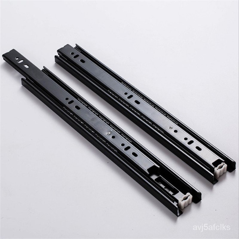 3 Section Sliding Rails For Drawers Full Extension Side Mount Runner ...