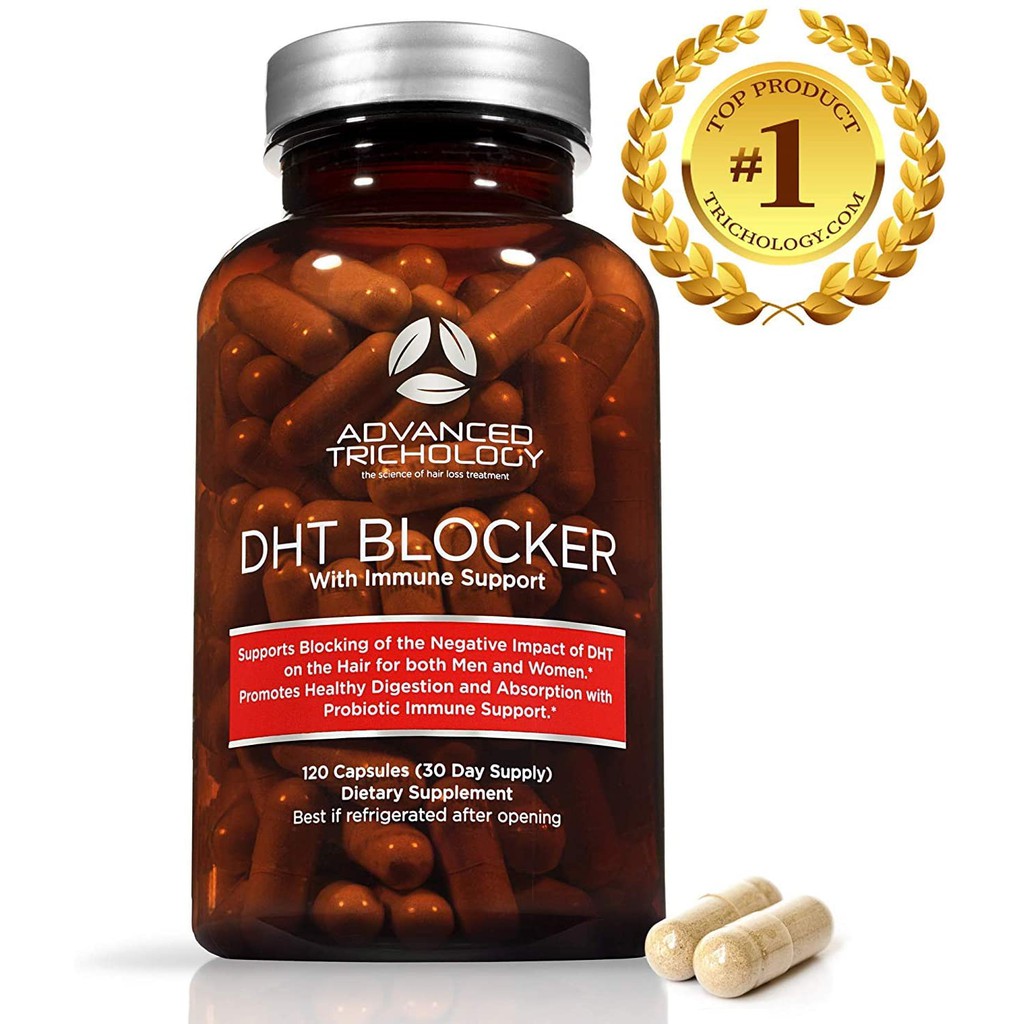 Advanced Trichology DHT Blocker with Immune Support - Hair Loss ...