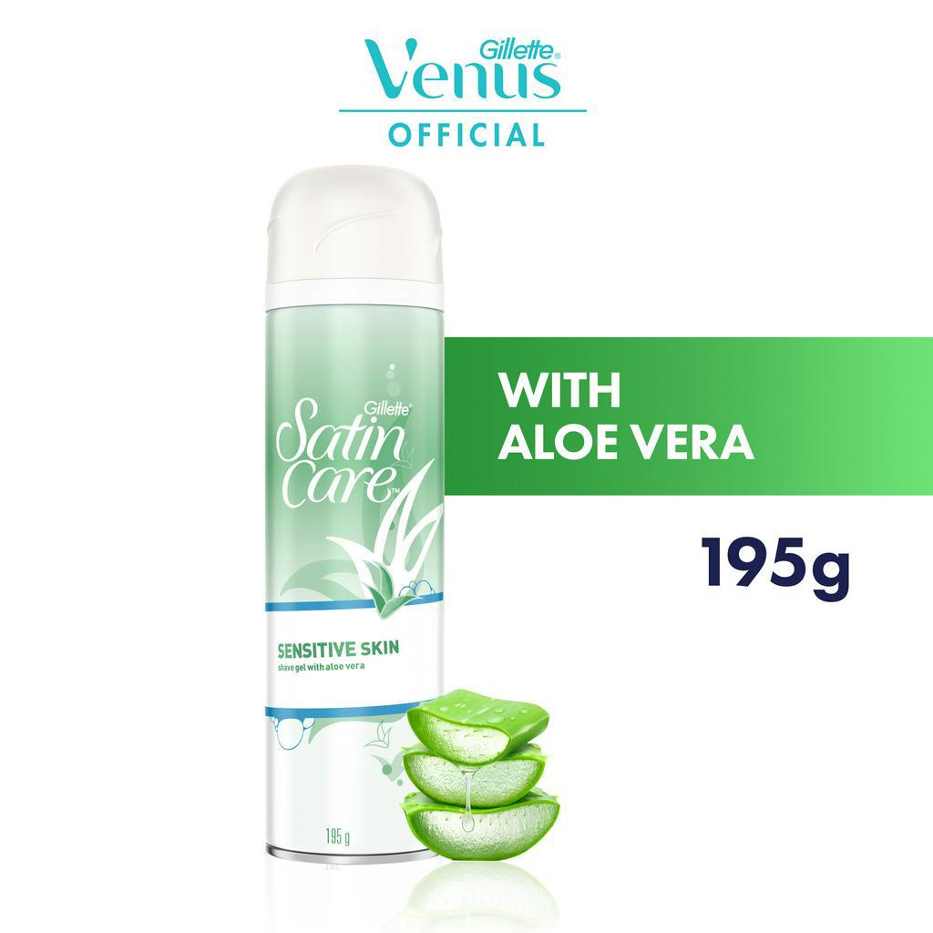 Gillette Venus Satin Care Shaving Gel Sensitive (with Aloe Vera