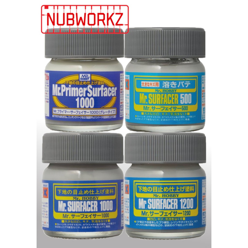 Mr Surfacer 1200 De Gunze - Primer Pour Maquettes, 40 Ml, Neuf