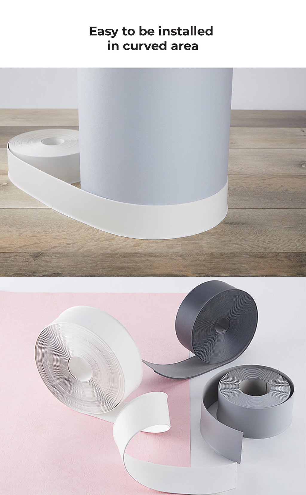 Lovehouse226 Toli and Sangetsu easy skirting baseboard flooring sticker ...