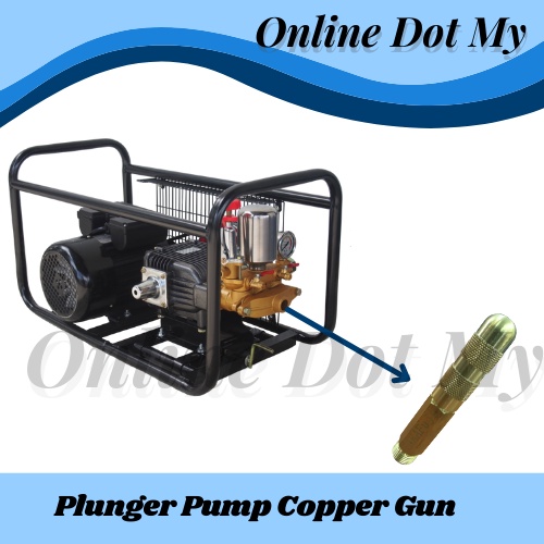 Heavy Duty Plunger Pump Copper Gun Plunger Pump Brass Nozzle Plunger