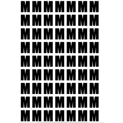 STICKER ALPHABET M LETTERS FOR BALLOON (A4 SIZE) | Shopee Singapore