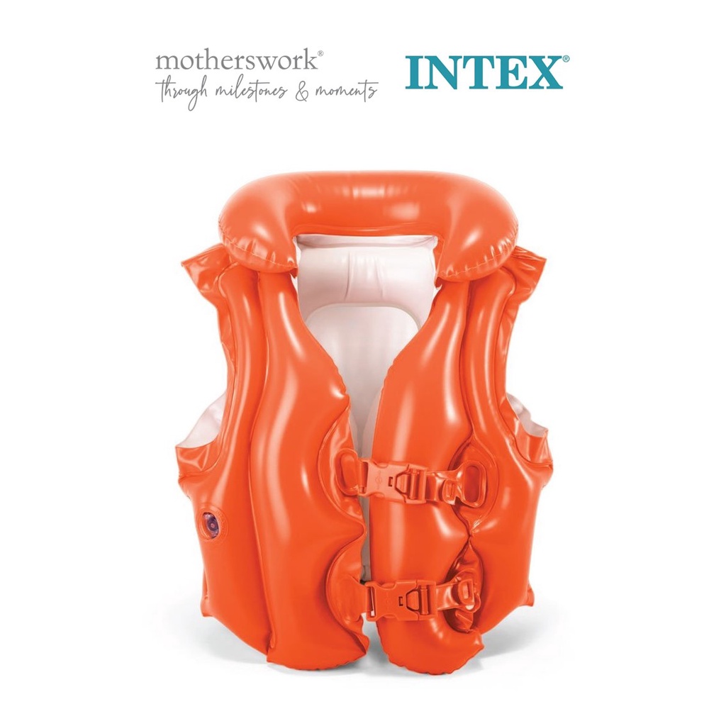Intex Deluxe Swim Vest with CollarLife Jacket Shopee Singapore