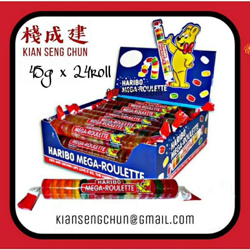 Haribo Roulette Candy Roll 45g – German Grocery Store