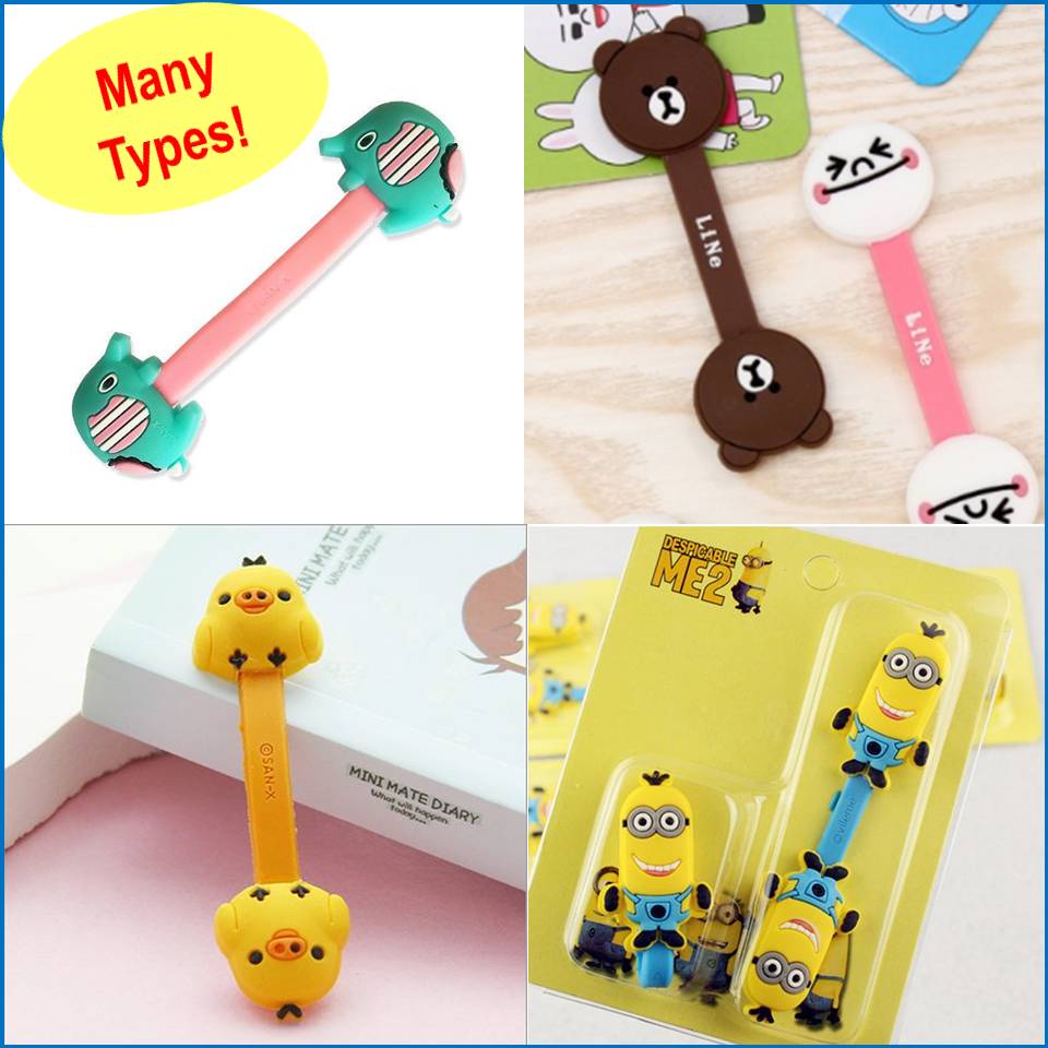 Cord Holder Wire Wrap Holder Organizer Cable Strip Tie winder earphone