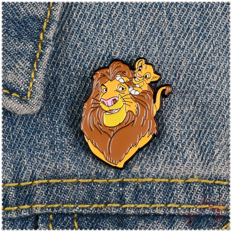 The Lion King Brooches ★ 1Pc Simba Fashion Doodle Enamel Pins Backpack ...