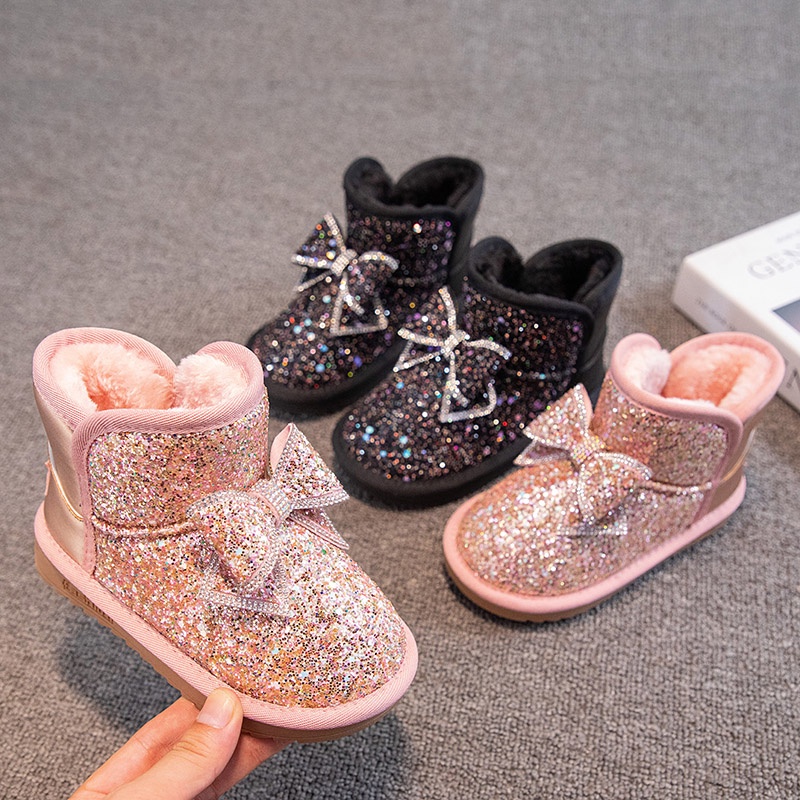 Girls glitter hot sale slip on