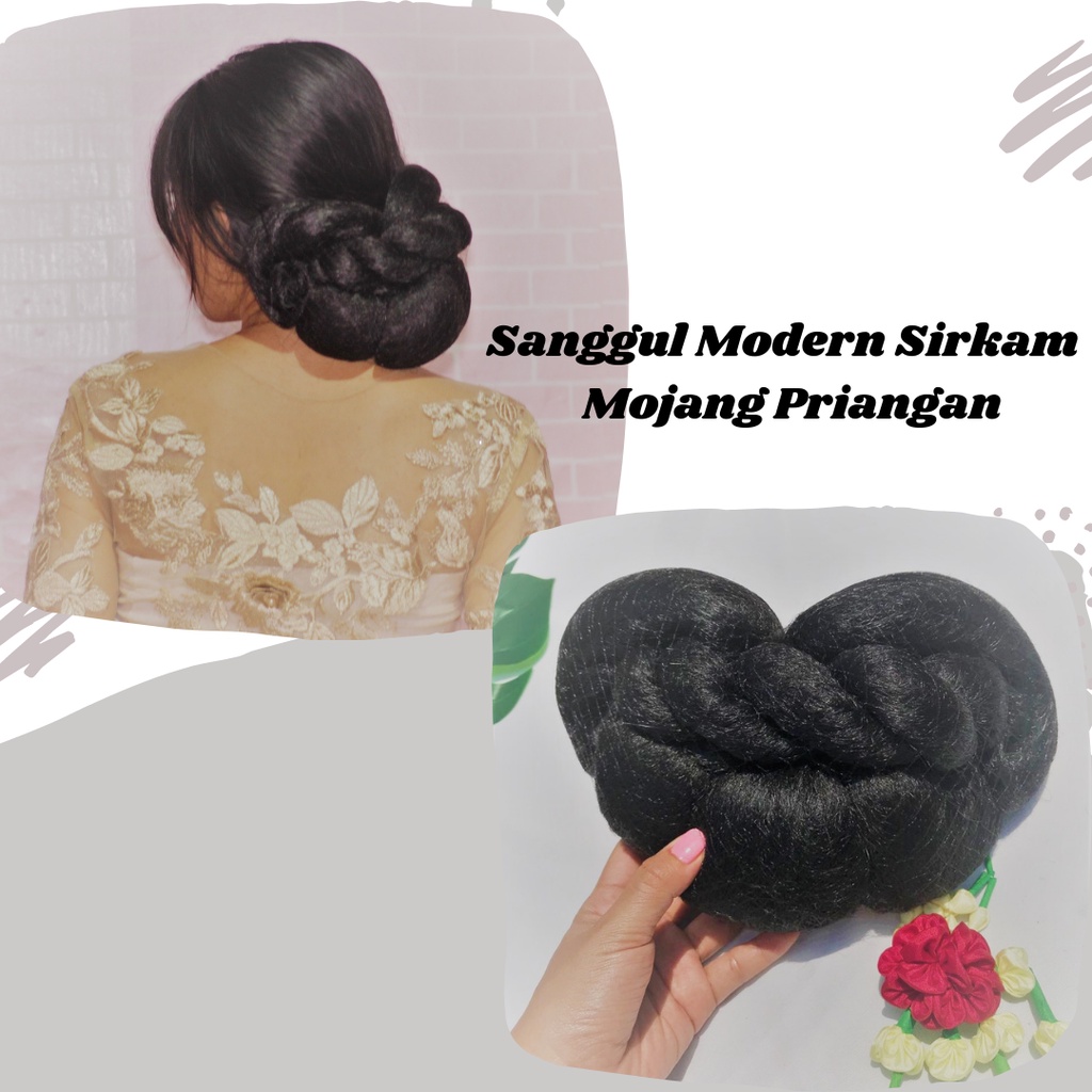 Nunbun Modern Hair Bun Princess Keraton Dewi Sri  Sinden Hair Bun-pagar 