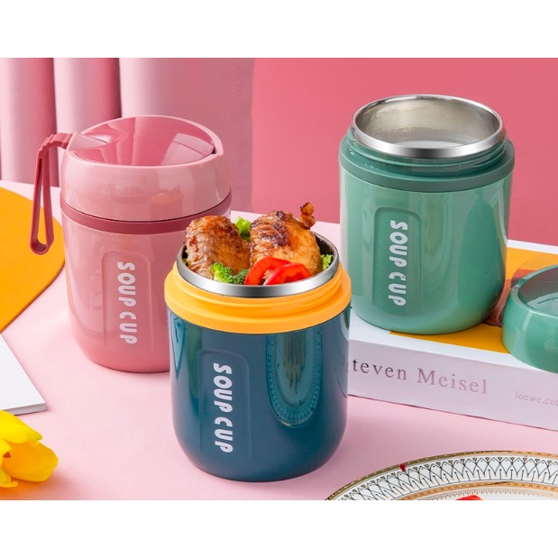 Insulated Container Leak Proof Food Soup Cup Container Lunch Thermal ...