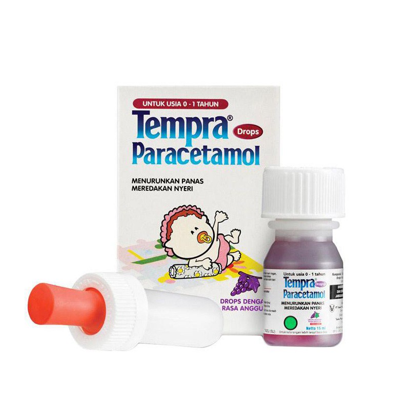 Tempra Drops 15ml / Demam / Demam Bayi/Penurun Demam Bayi/Penurun Panas bayi/Paracetamol Drop - Gambar 2