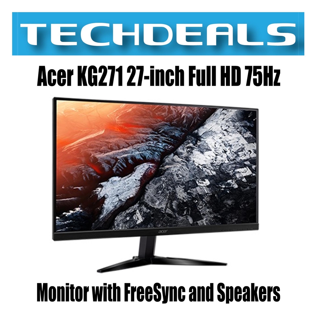 Acer KG271 27-inch Full HD 75Hz Monitor with FreeSync and Speakers ...