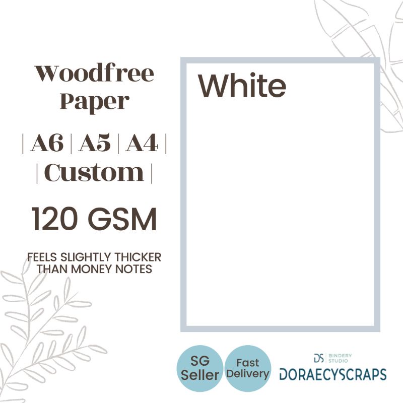 [SG SELLER] 120gsm Woodfree printing/writing paper - White | Off White ...
