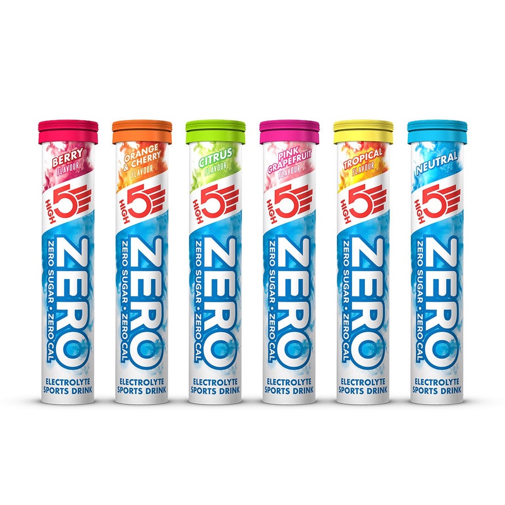 HIGH5 ZERO Electrolyte Drink 1 Tube x 20 Tabs (Select Flavour) | Shopee ...