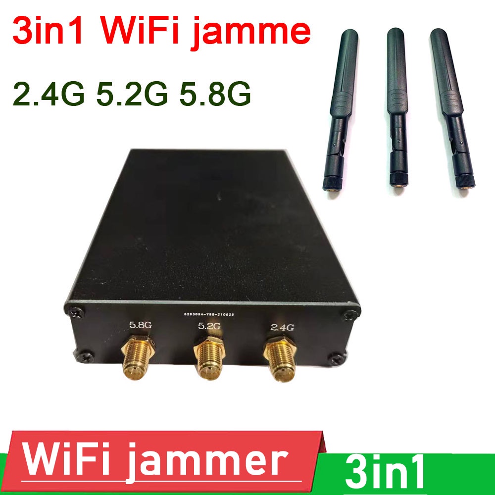 3in1 2.4G 5G 5.8G WiFi jammer signal source Shielder 2.4Ghz 5.2G 5.8Ghz ...