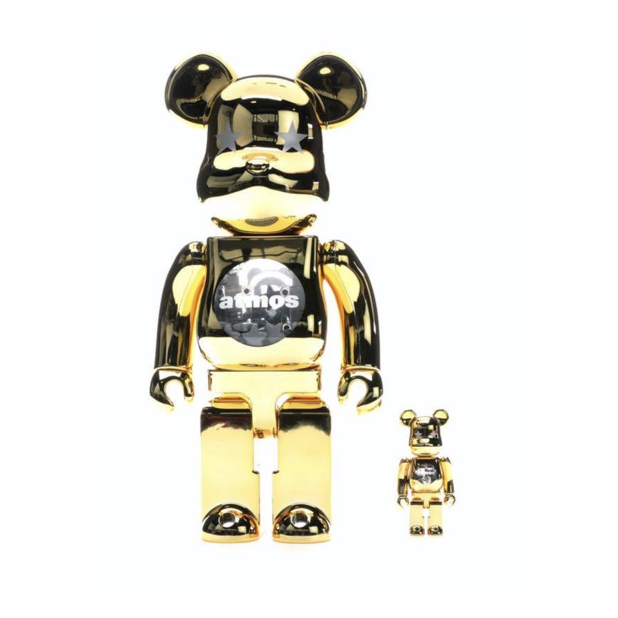 ゲームキャラクター BE@RBRICK atmos GOLD CHROME atmos & Medicom Toy 